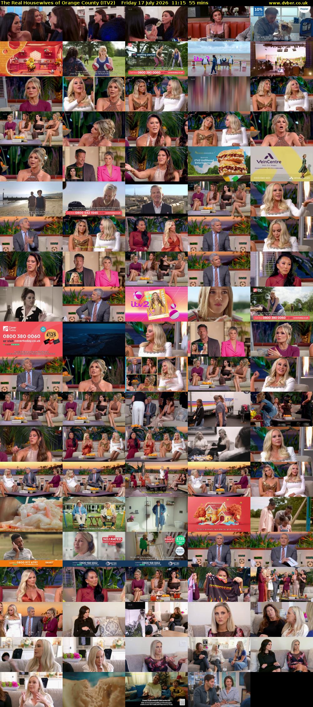 The Real Housewives of Orange County (ITV2) Friday 17 July 2026 11:15 - 12:10