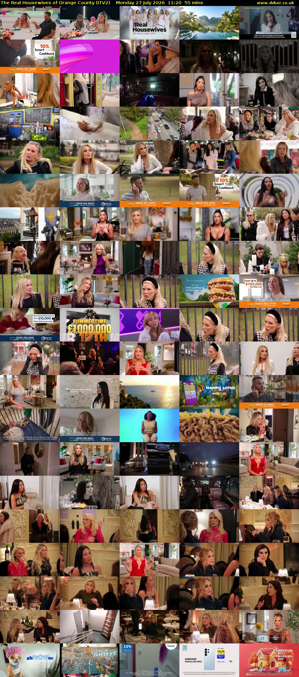 The Real Housewives of Orange County (ITV2) Monday 27 July 2026 11:20 - 12:15