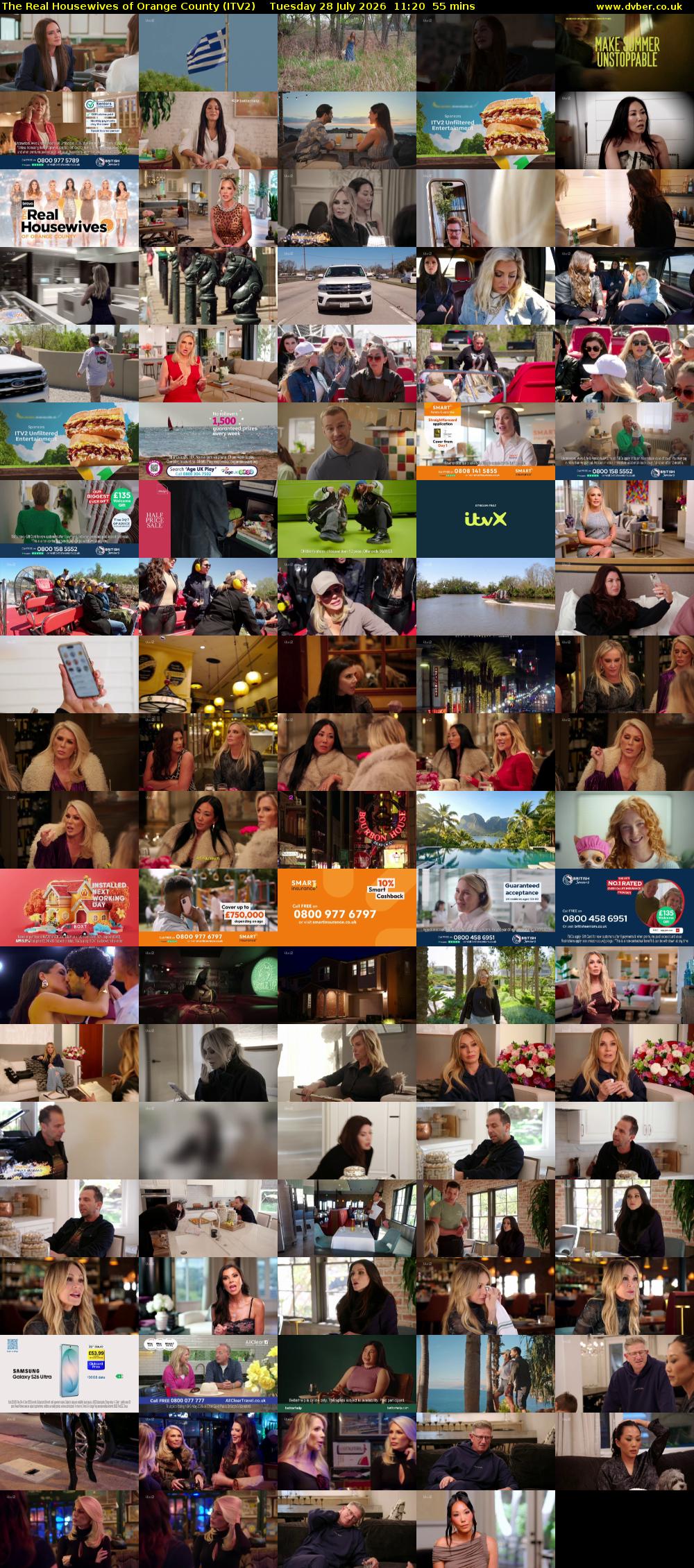 The Real Housewives of Orange County (ITV2) Tuesday 28 July 2026 11:20 - 12:15