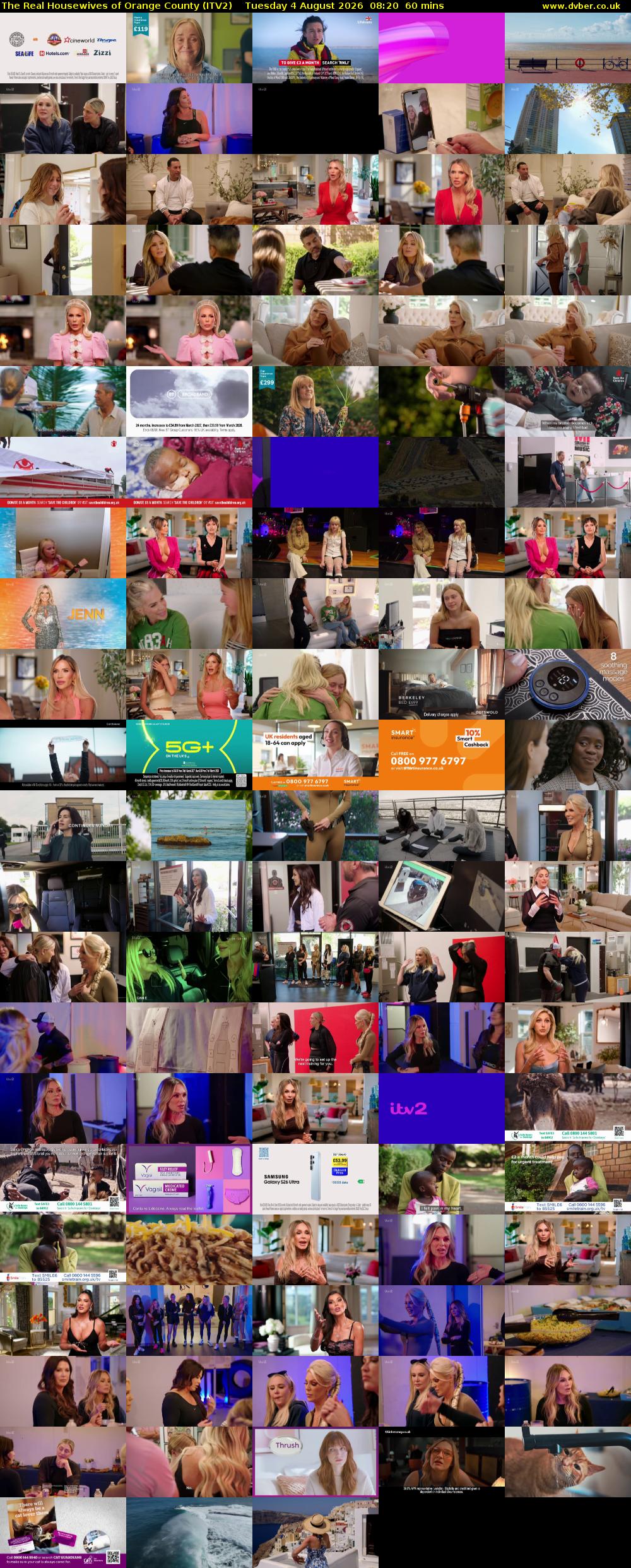 The Real Housewives of Orange County (ITV2) Tuesday 4 August 2026 08:20 - 09:20