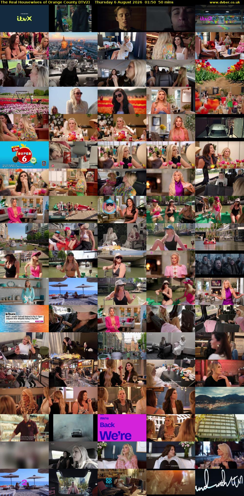 The Real Housewives of Orange County (ITV2) Thursday 6 August 2026 01:50 - 02:40