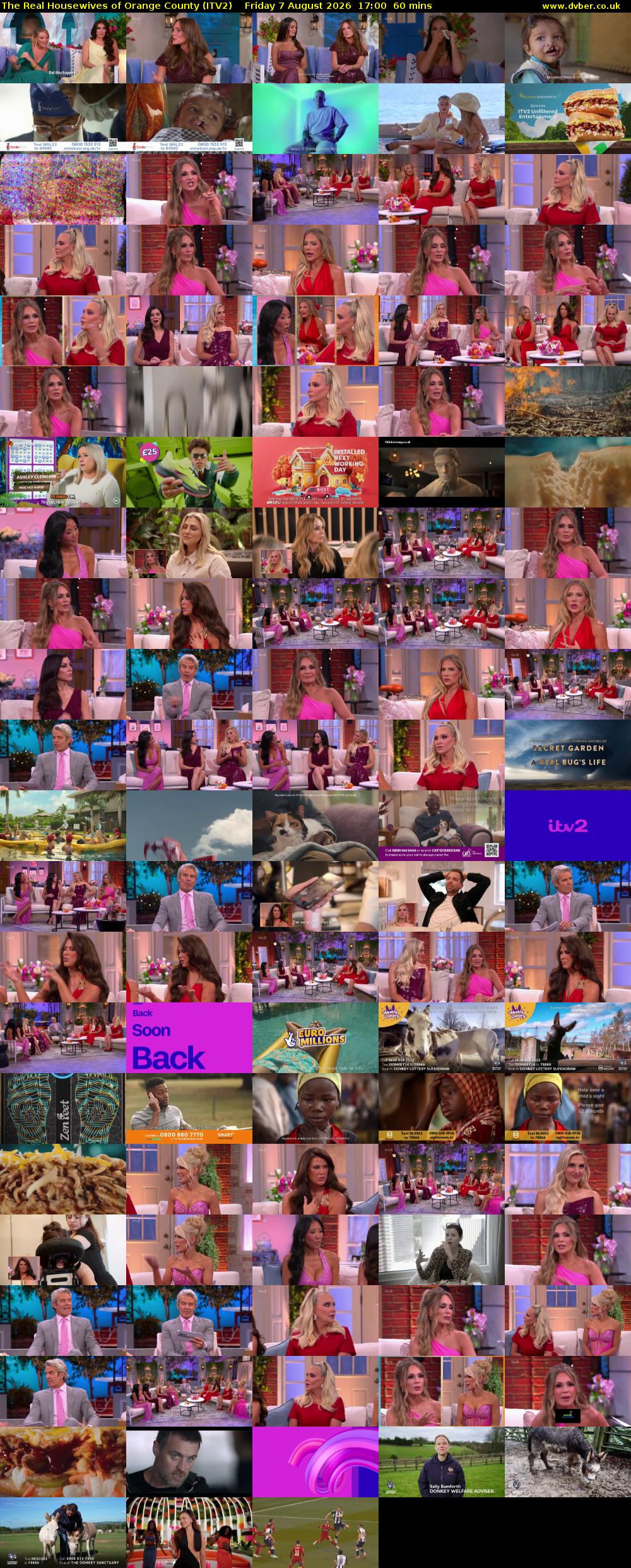 The Real Housewives of Orange County (ITV2) Friday 7 August 2026 17:00 - 18:00