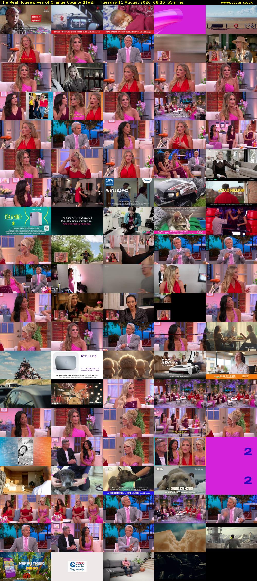 The Real Housewives of Orange County (ITV2) Tuesday 11 August 2026 08:20 - 09:15