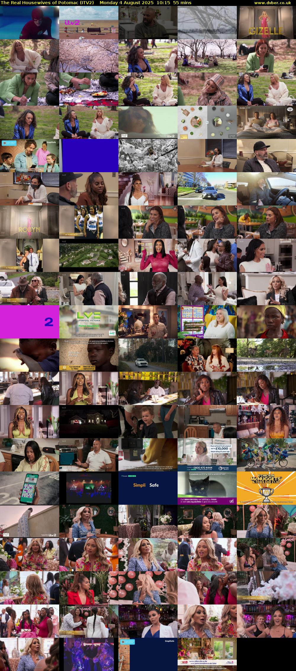 The Real Housewives of Potomac (ITV2) Monday 4 August 2025 10:15 - 11:10