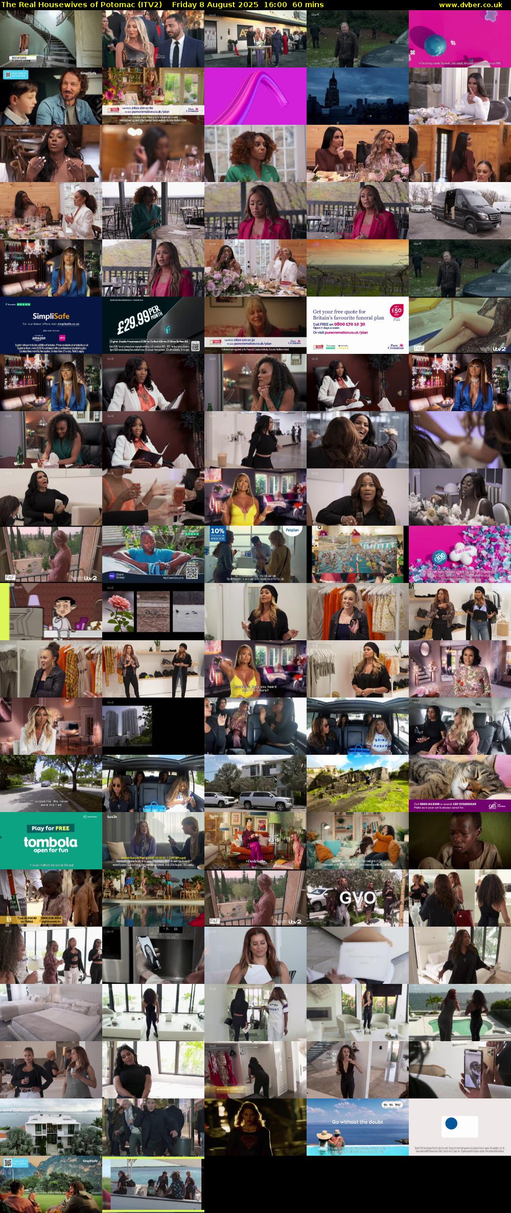 The Real Housewives of Potomac (ITV2) Friday 8 August 2025 16:00 - 17:00