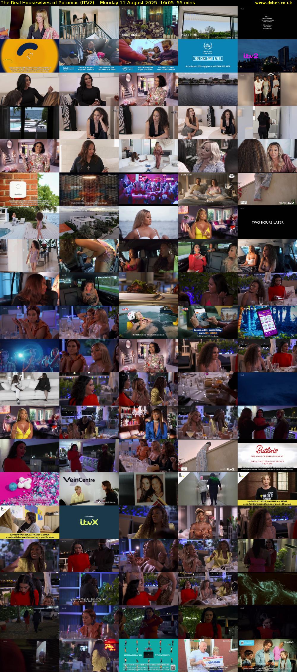 The Real Housewives of Potomac (ITV2) Monday 11 August 2025 16:05 - 17:00