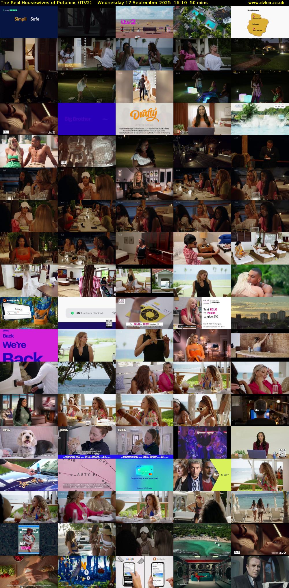 The Real Housewives of Potomac (ITV2) Wednesday 17 September 2025 16:10 - 17:00