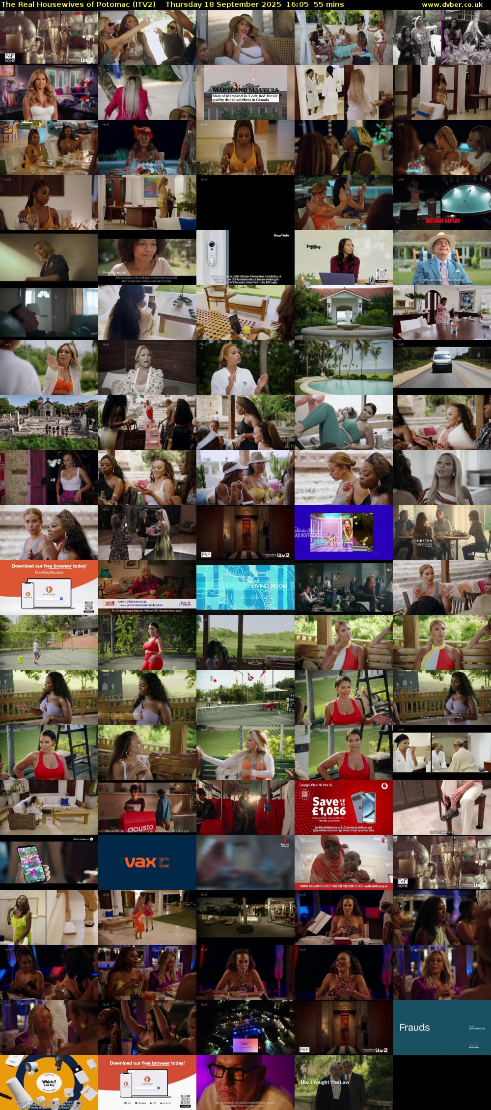 The Real Housewives of Potomac (ITV2) Thursday 18 September 2025 16:05 - 17:00