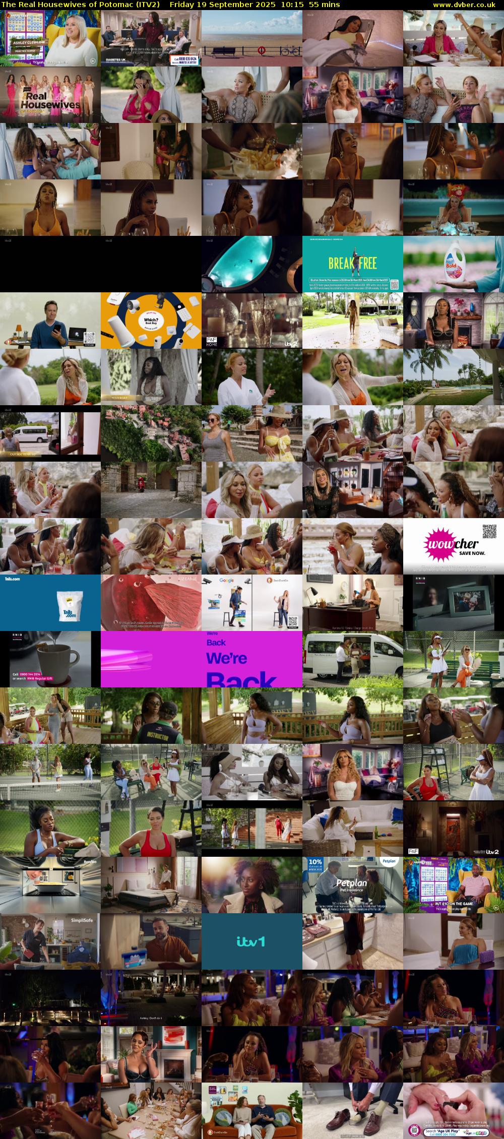 The Real Housewives of Potomac (ITV2) Friday 19 September 2025 10:15 - 11:10