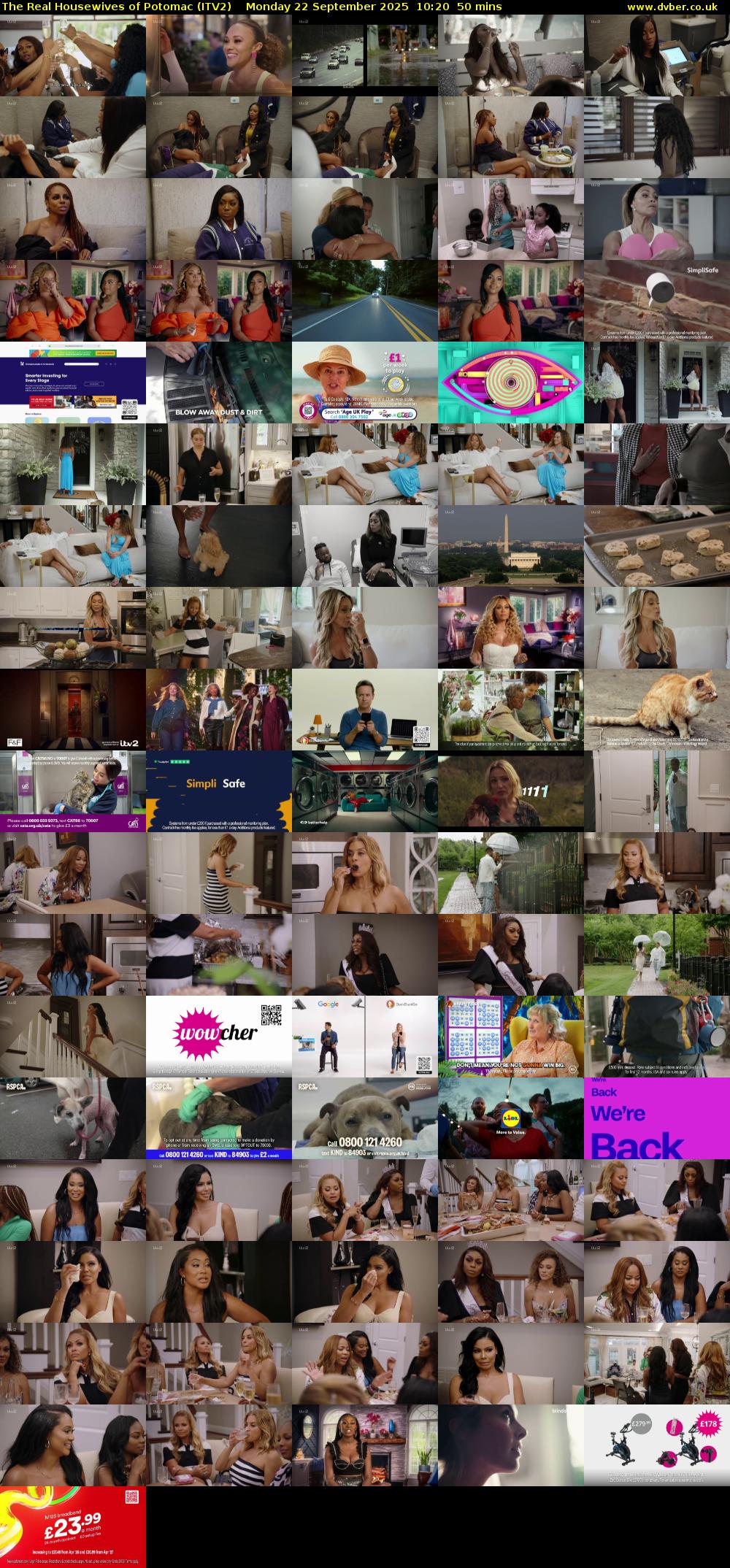 The Real Housewives of Potomac (ITV2) Monday 22 September 2025 10:20 - 11:10