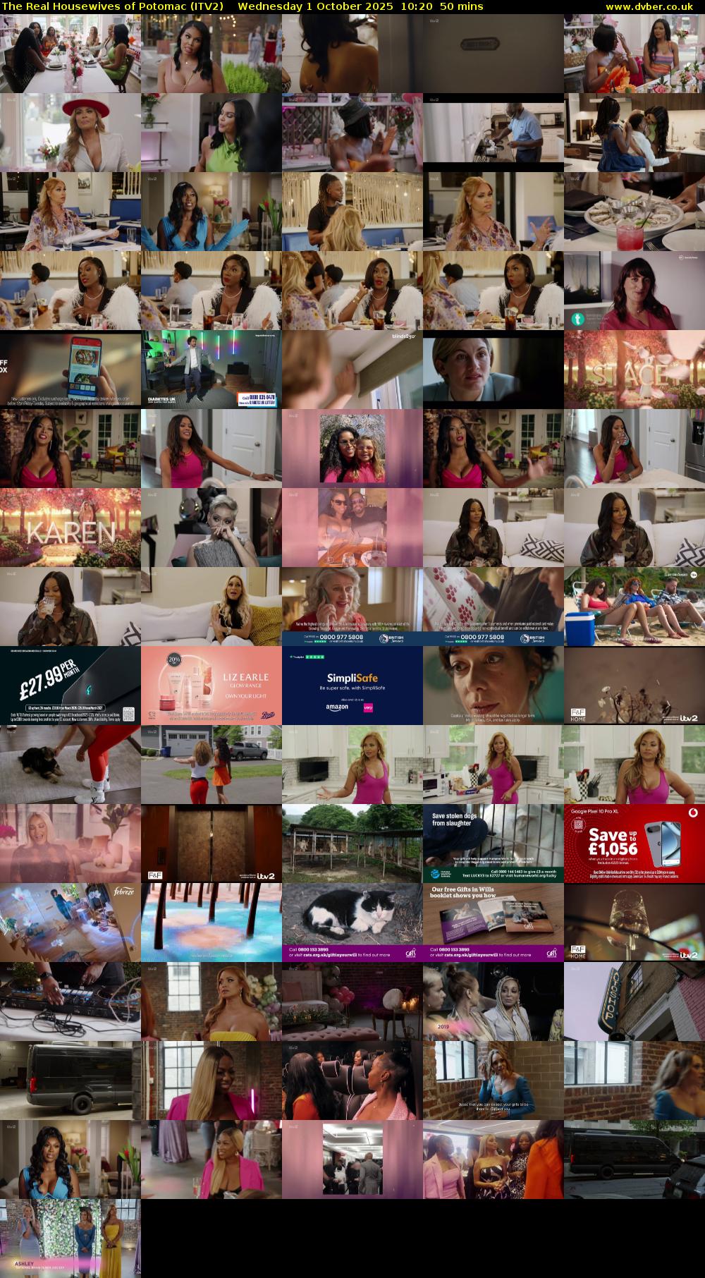 The Real Housewives of Potomac (ITV2) Wednesday 1 October 2025 10:20 - 11:10