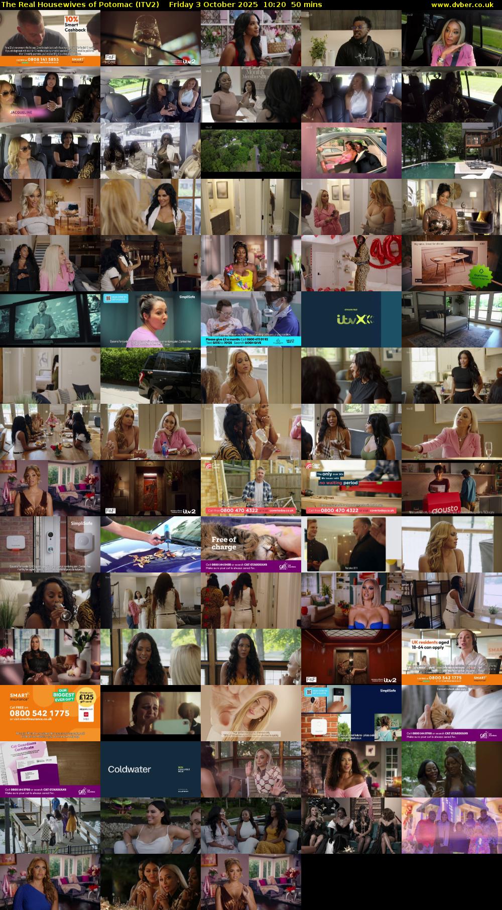 The Real Housewives of Potomac (ITV2) Friday 3 October 2025 10:20 - 11:10