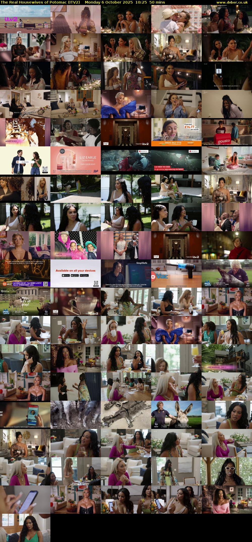 The Real Housewives of Potomac (ITV2) Monday 6 October 2025 10:25 - 11:15