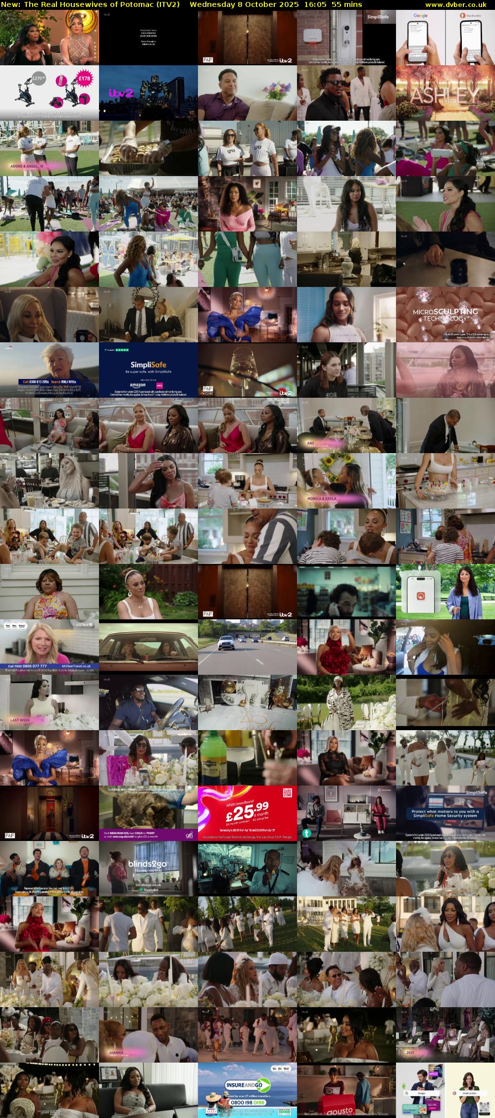 The Real Housewives of Potomac (ITV2) Wednesday 8 October 2025 16:05 - 17:00