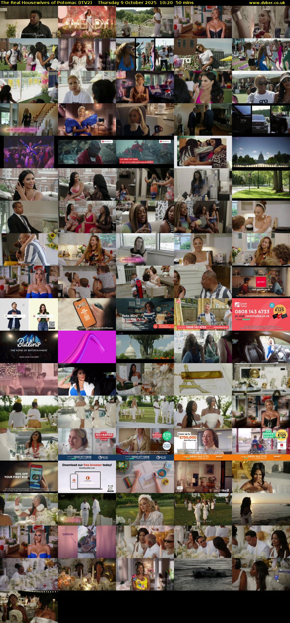 The Real Housewives of Potomac (ITV2) Thursday 9 October 2025 10:20 - 11:10