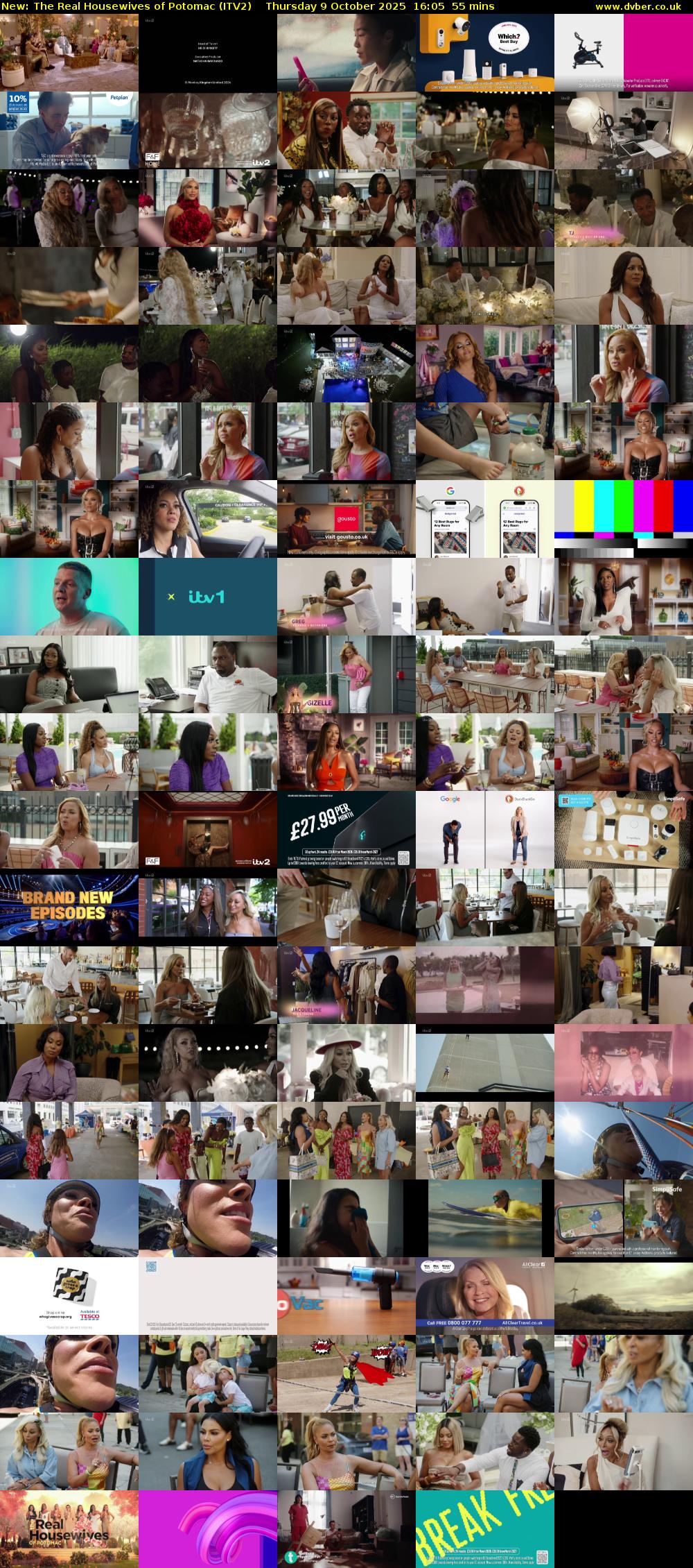 The Real Housewives of Potomac (ITV2) Thursday 9 October 2025 16:05 - 17:00