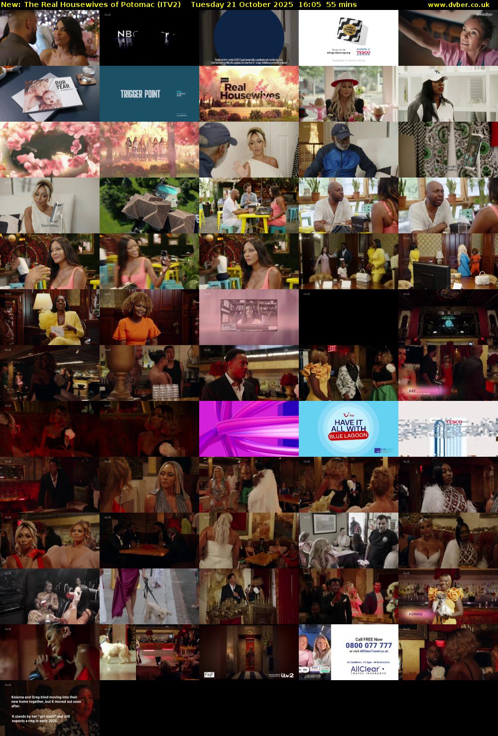 The Real Housewives of Potomac (ITV2) Tuesday 21 October 2025 16:05 - 17:00