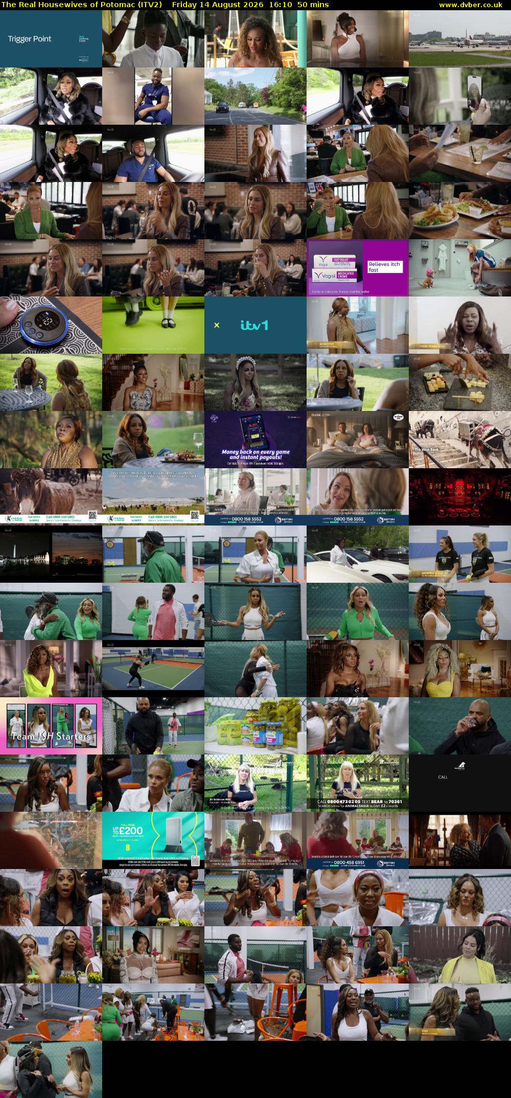 The Real Housewives of Potomac (ITV2) Friday 14 August 2026 16:10 - 17:00
