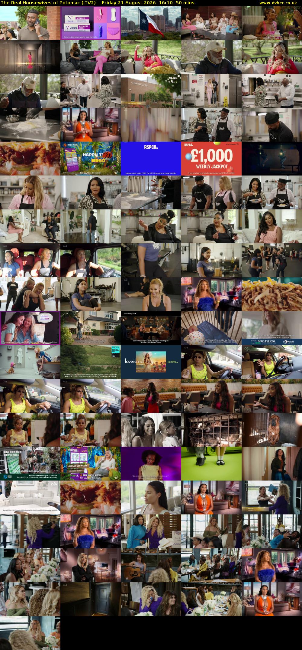 The Real Housewives of Potomac (ITV2) Friday 21 August 2026 16:10 - 17:00