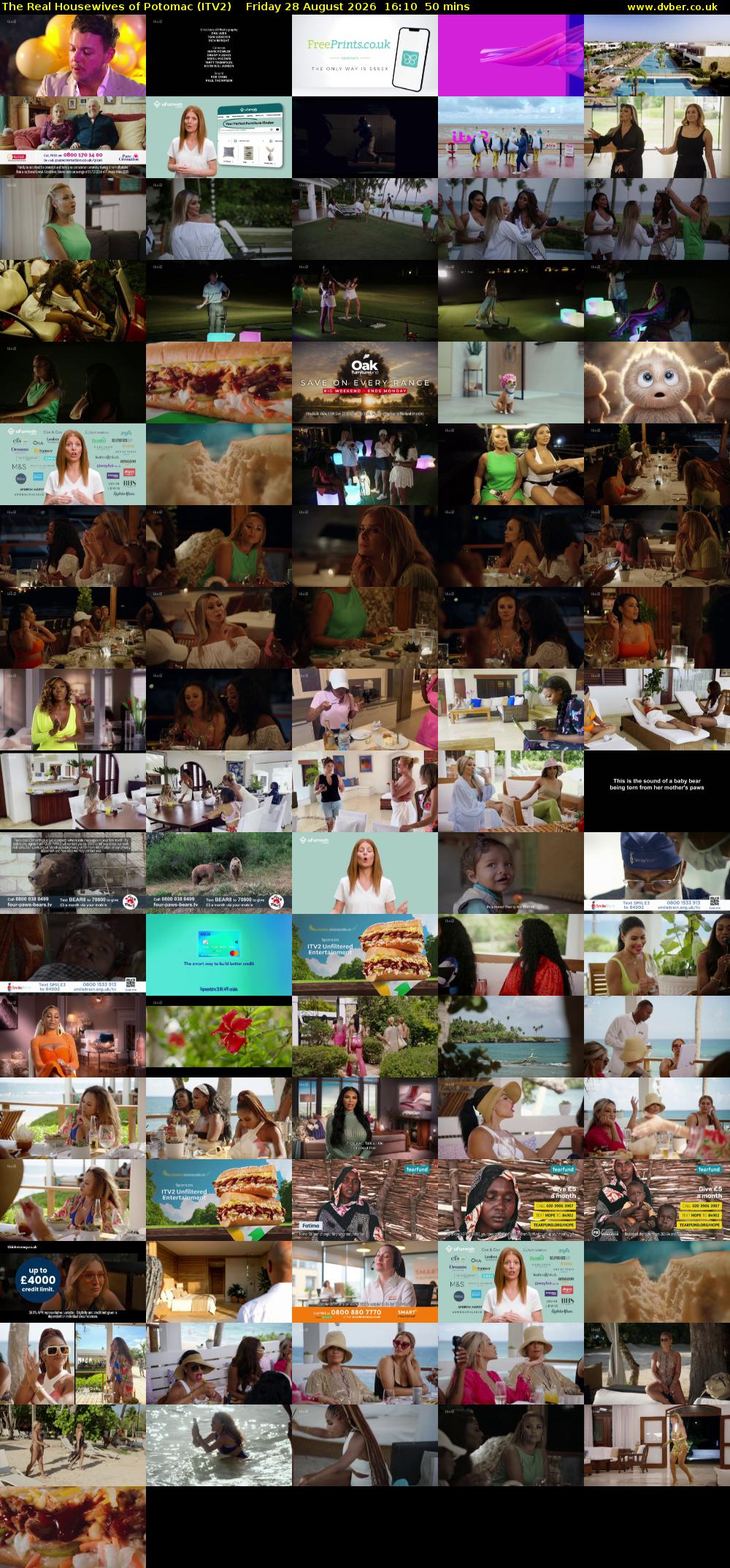The Real Housewives of Potomac (ITV2) Friday 28 August 2026 16:10 - 17:00