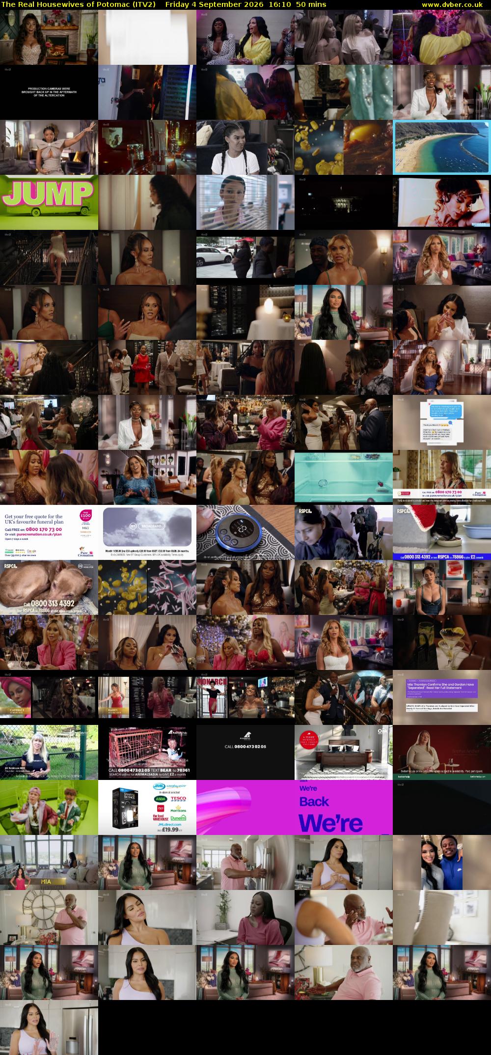 The Real Housewives of Potomac (ITV2) Friday 4 September 2026 16:10 - 17:00