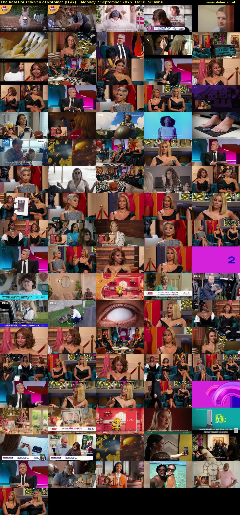 The Real Housewives of Potomac (ITV2) Monday 7 September 2026 16:10 - 17:00