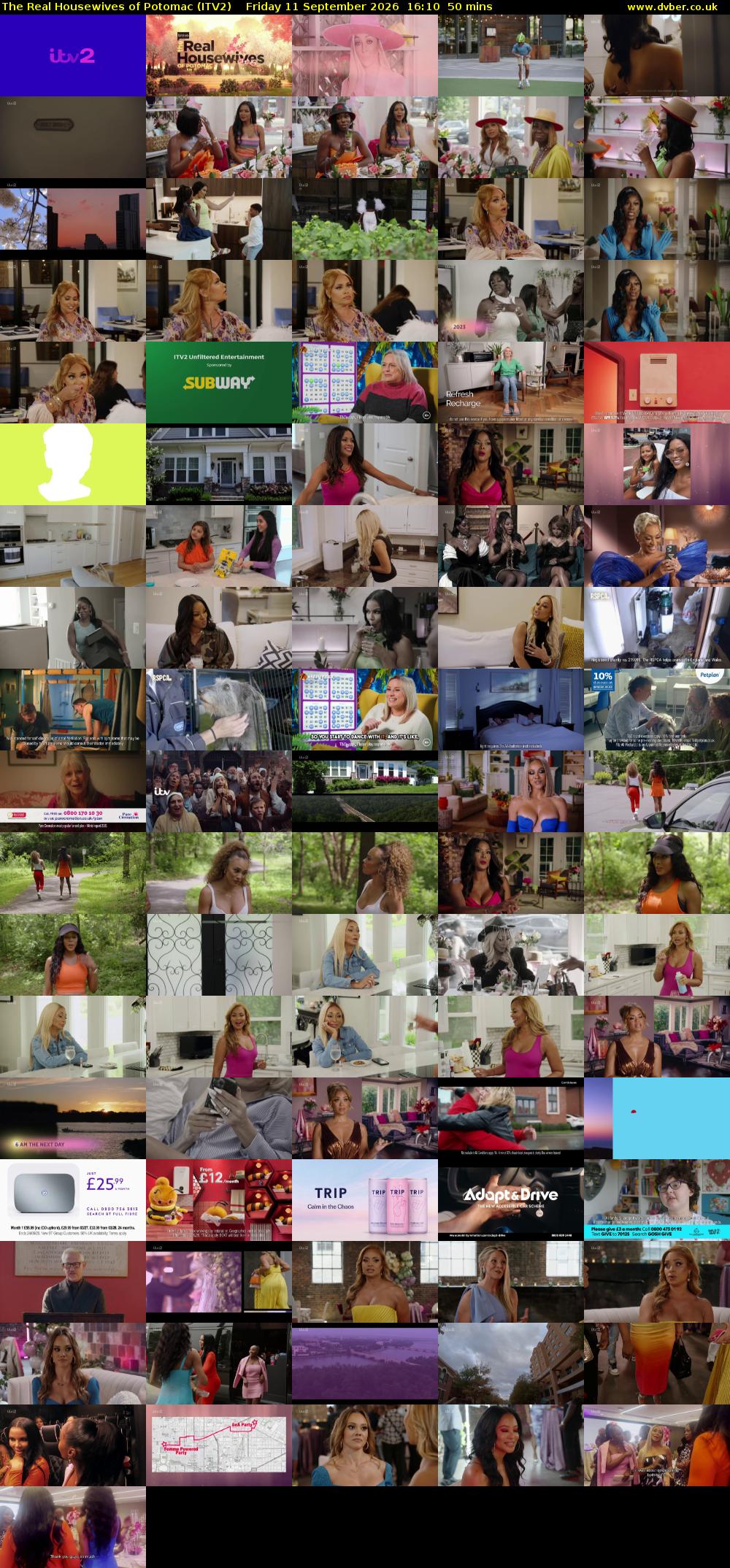 The Real Housewives of Potomac (ITV2) Friday 11 September 2026 16:10 - 17:00