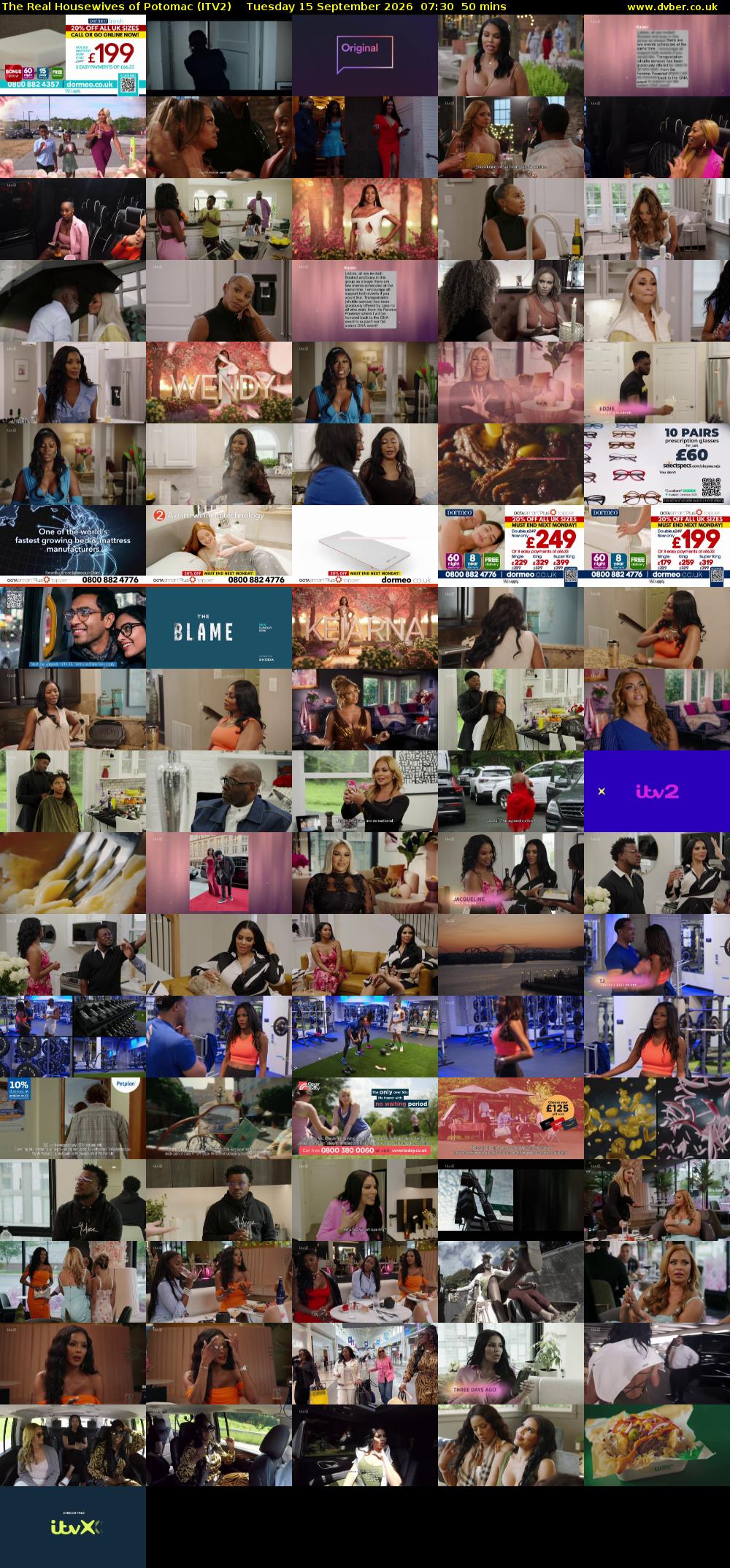 The Real Housewives of Potomac (ITV2) Tuesday 15 September 2026 07:30 - 08:20