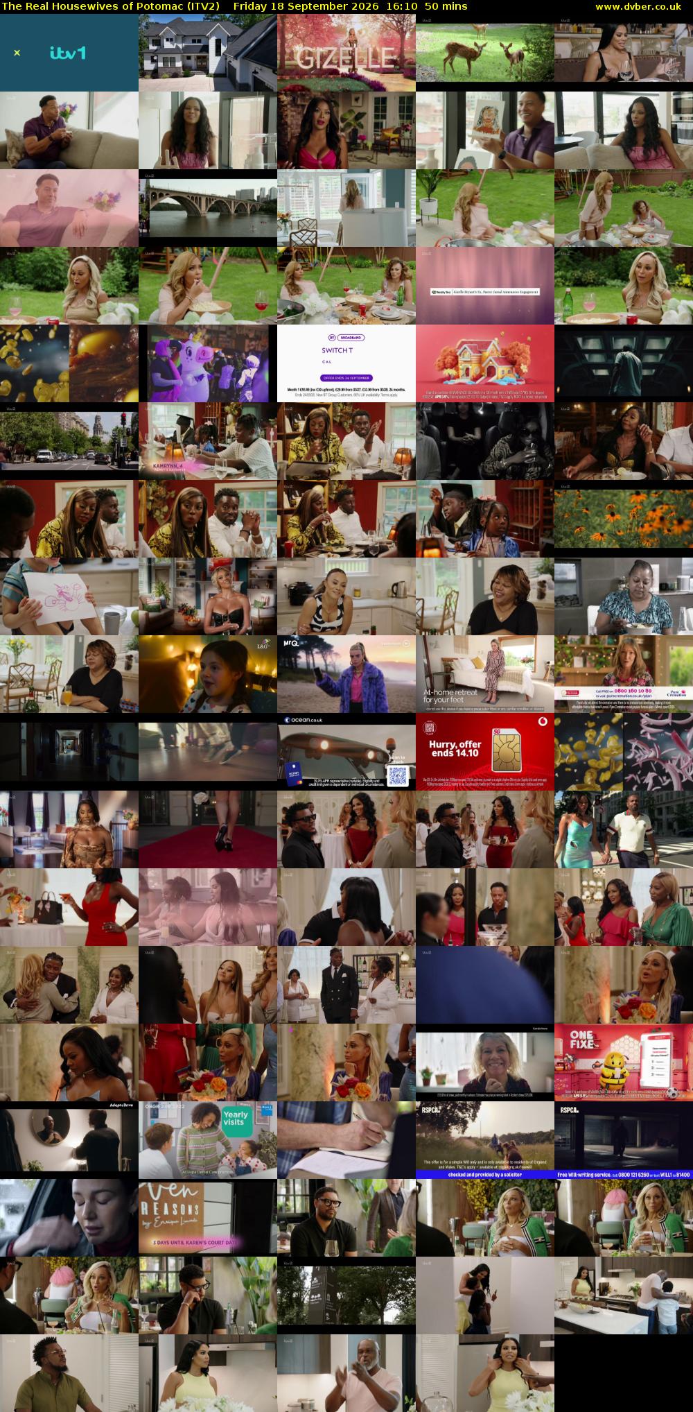 The Real Housewives of Potomac (ITV2) Friday 18 September 2026 16:10 - 17:00