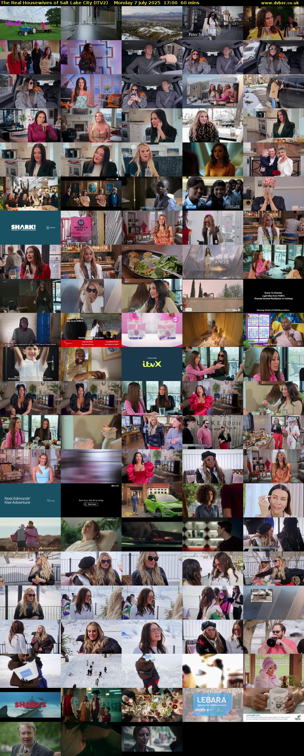 The Real Housewives of Salt Lake City (ITV2) Monday 7 July 2025 17:00 - 18:00