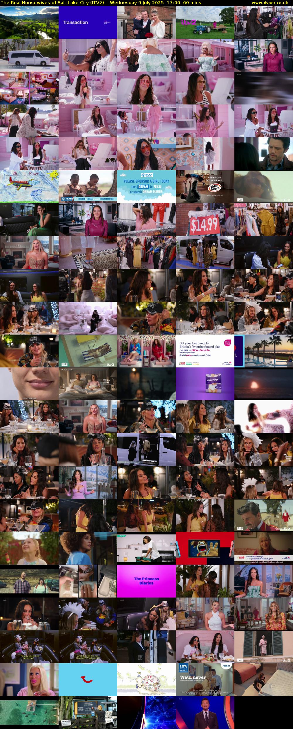 The Real Housewives of Salt Lake City (ITV2) Wednesday 9 July 2025 17:00 - 18:00