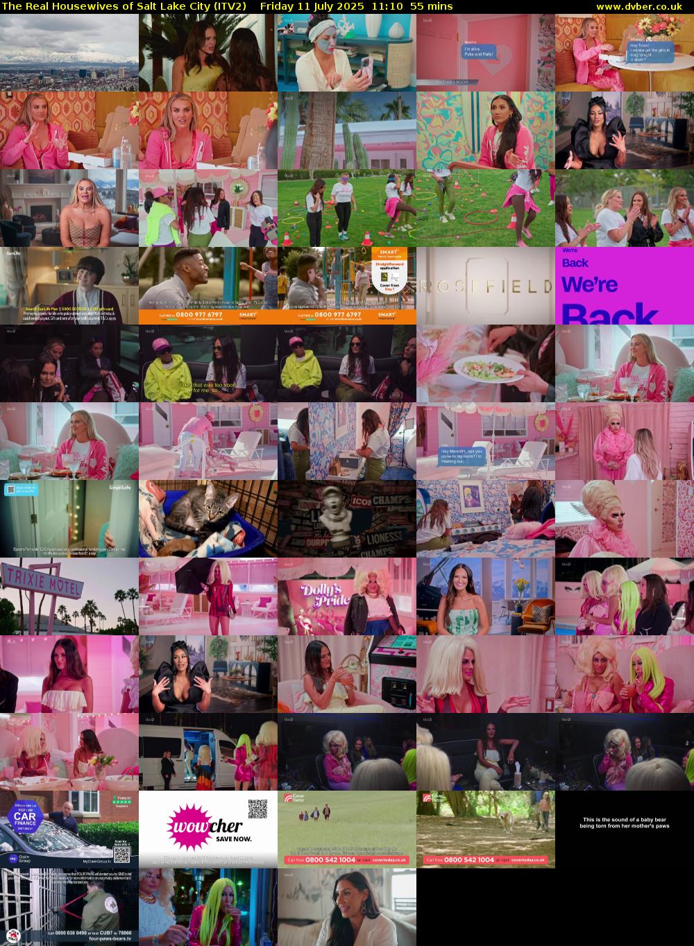 The Real Housewives of Salt Lake City (ITV2) Friday 11 July 2025 11:10 - 12:05