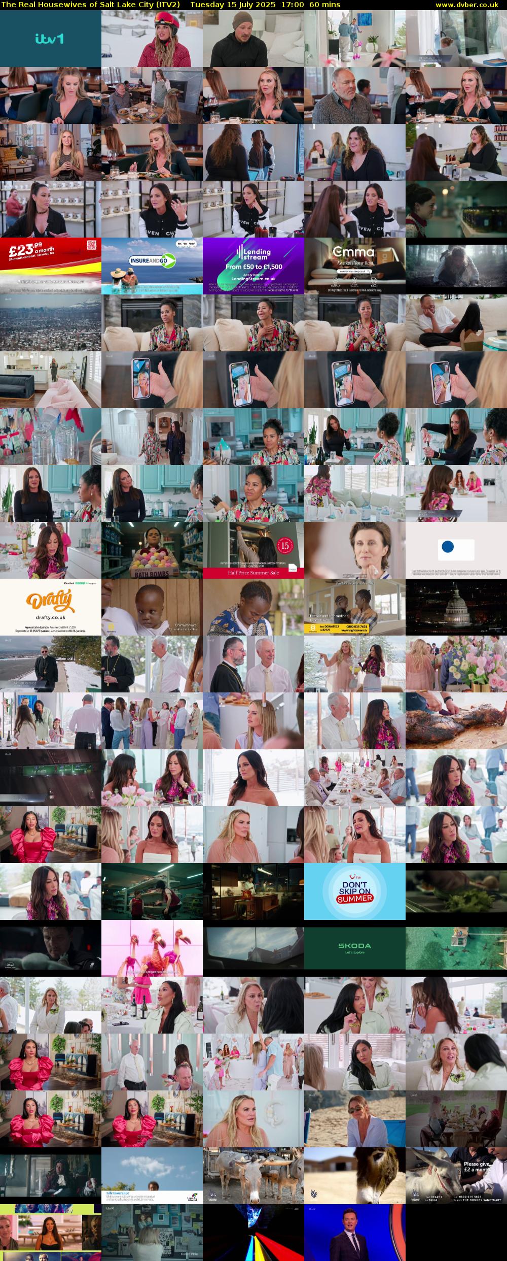 The Real Housewives of Salt Lake City (ITV2) Tuesday 15 July 2025 17:00 - 18:00