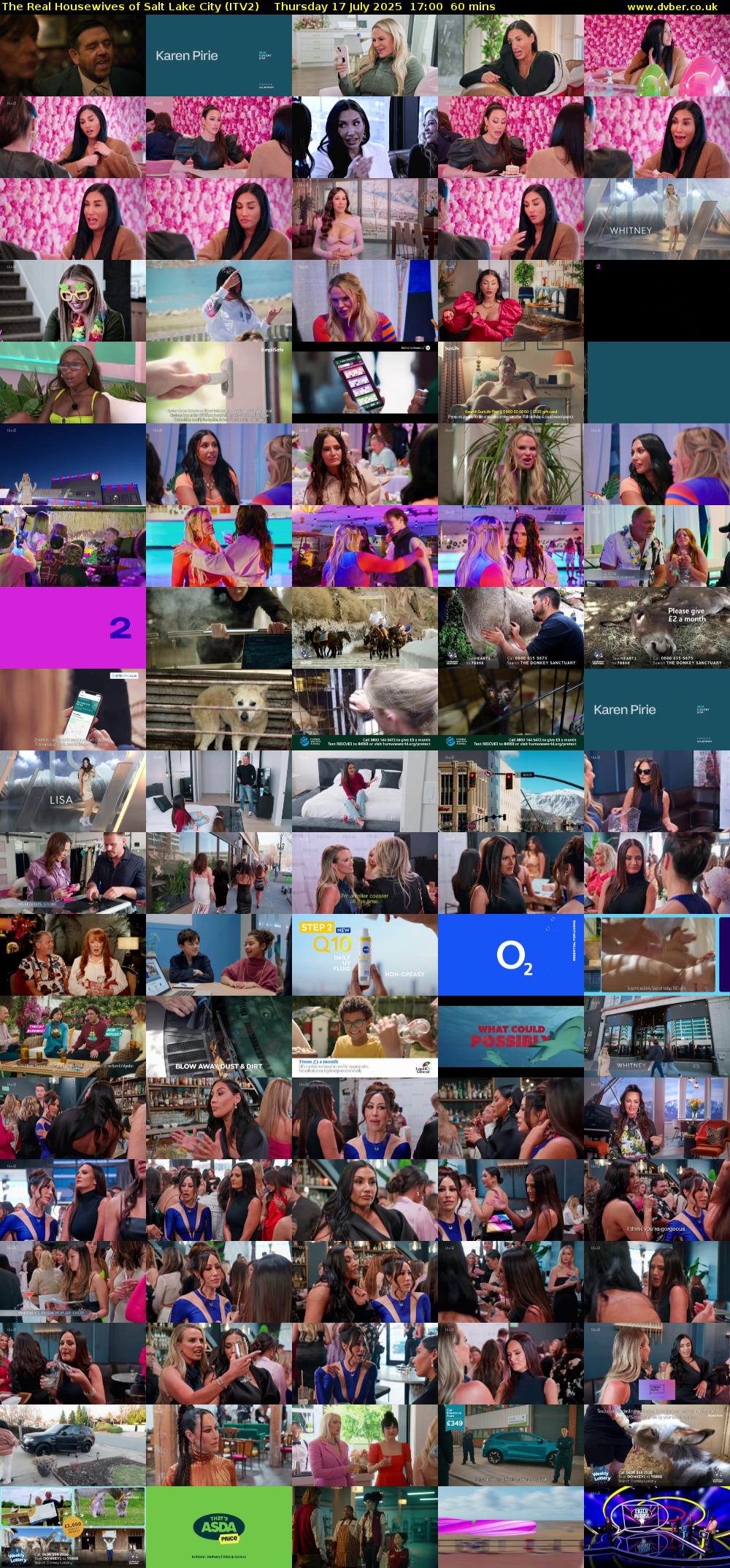 The Real Housewives of Salt Lake City (ITV2) Thursday 17 July 2025 17:00 - 18:00