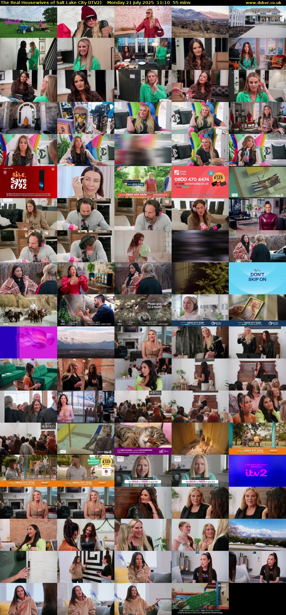 The Real Housewives of Salt Lake City (ITV2) Monday 21 July 2025 11:10 - 12:05