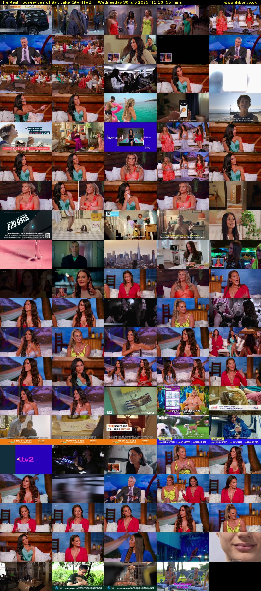 The Real Housewives of Salt Lake City (ITV2) Wednesday 30 July 2025 11:10 - 12:05