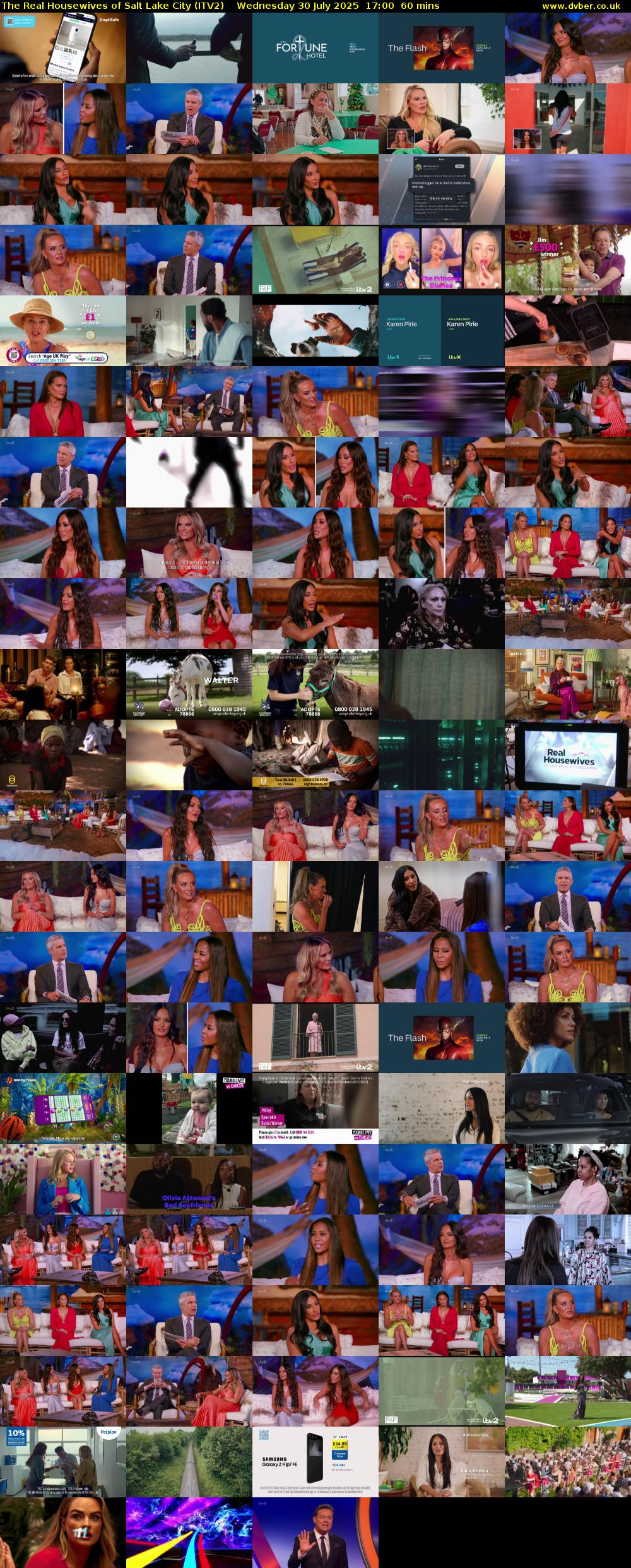 The Real Housewives of Salt Lake City (ITV2) Wednesday 30 July 2025 17:00 - 18:00