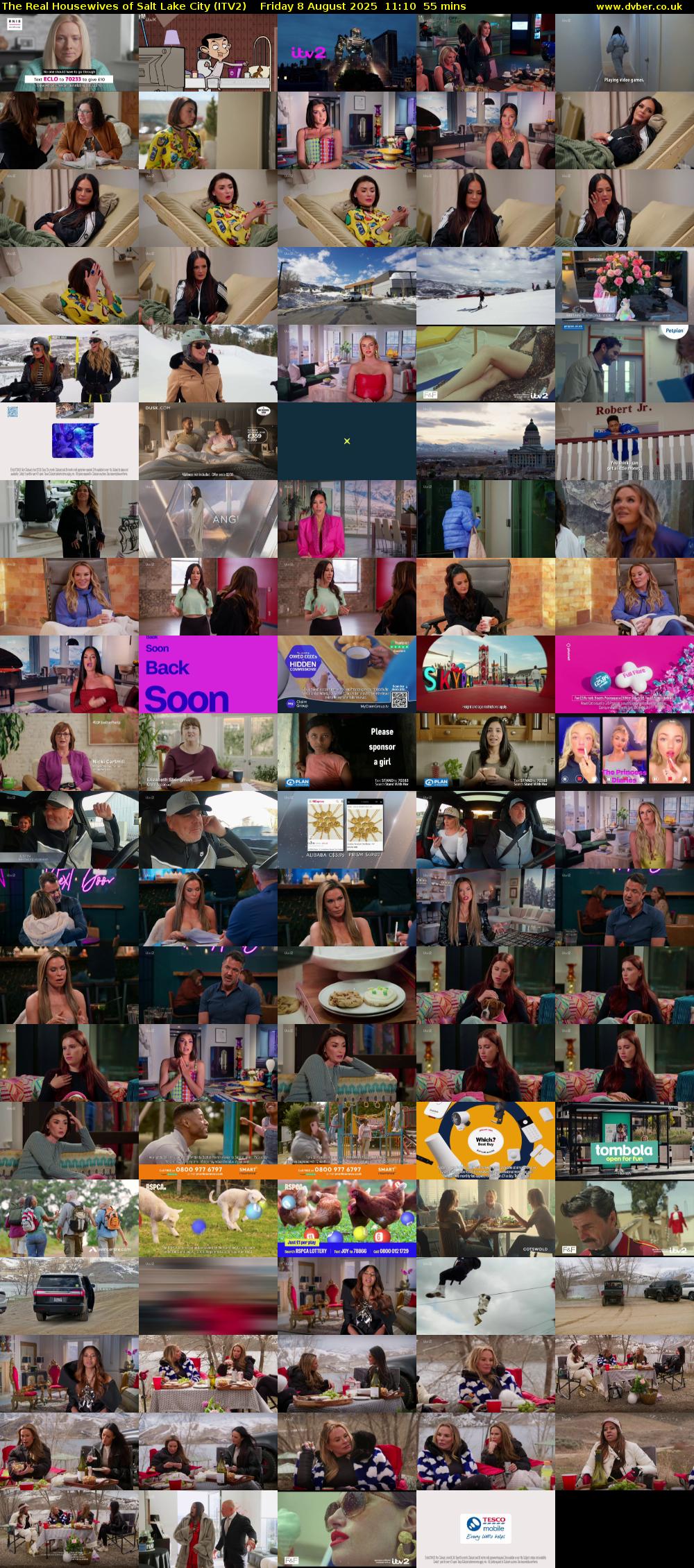 The Real Housewives of Salt Lake City (ITV2) Friday 8 August 2025 11:10 - 12:05