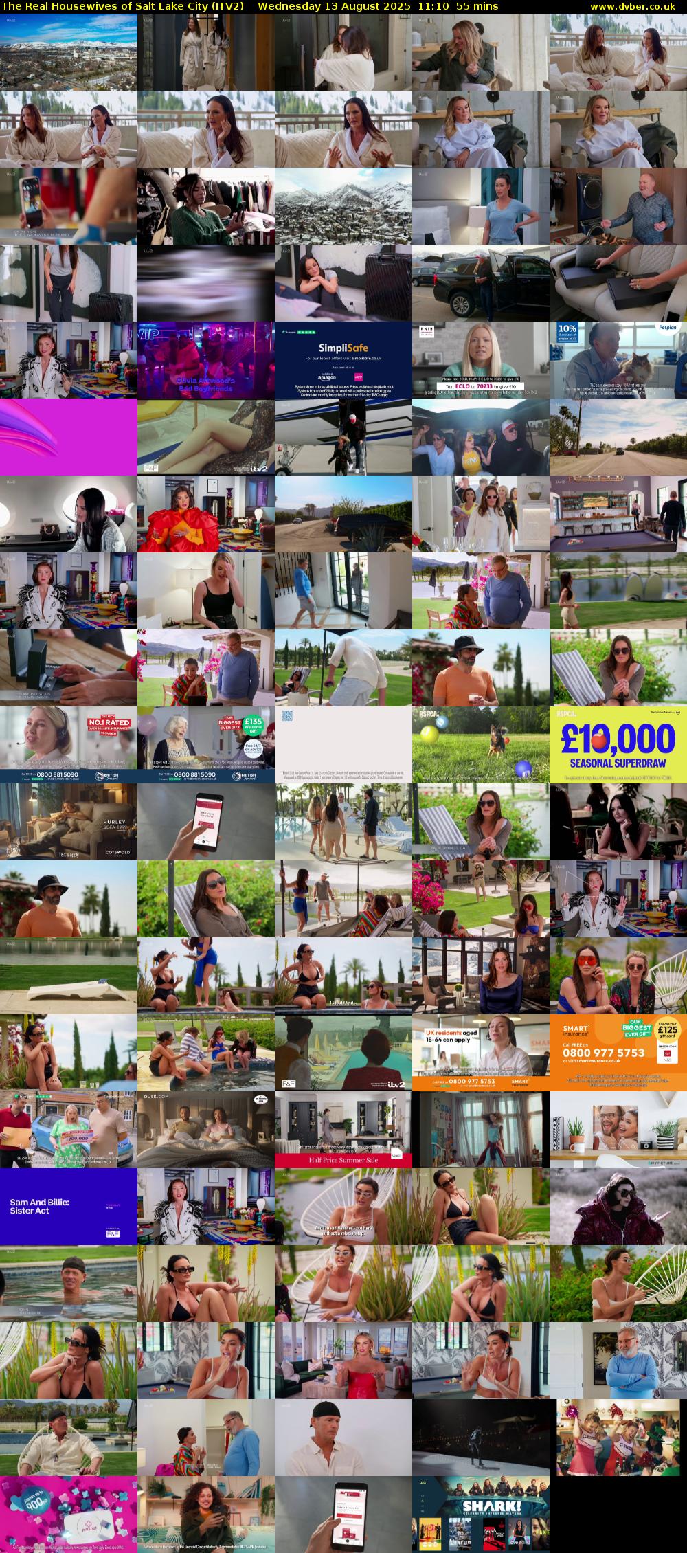 The Real Housewives of Salt Lake City (ITV2) Wednesday 13 August 2025 11:10 - 12:05