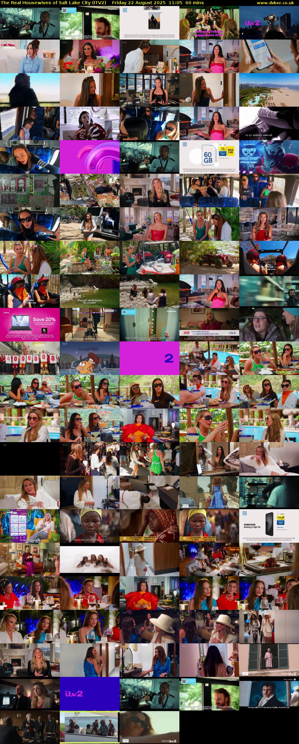The Real Housewives of Salt Lake City (ITV2) Friday 22 August 2025 11:05 - 12:05