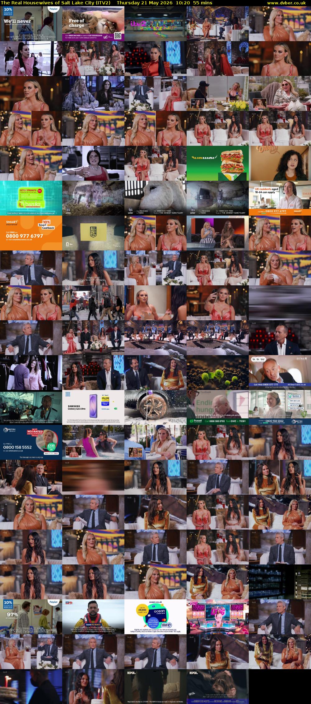 The Real Housewives of Salt Lake City (ITV2) Thursday 21 May 2026 10:20 - 11:15