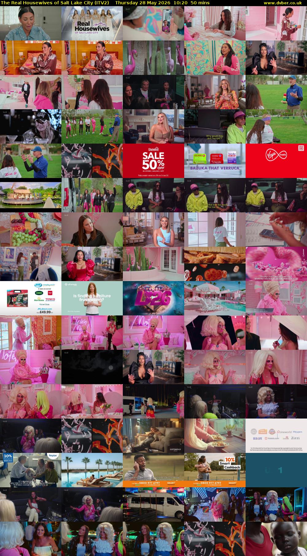 The Real Housewives of Salt Lake City (ITV2) Thursday 28 May 2026 10:20 - 11:10