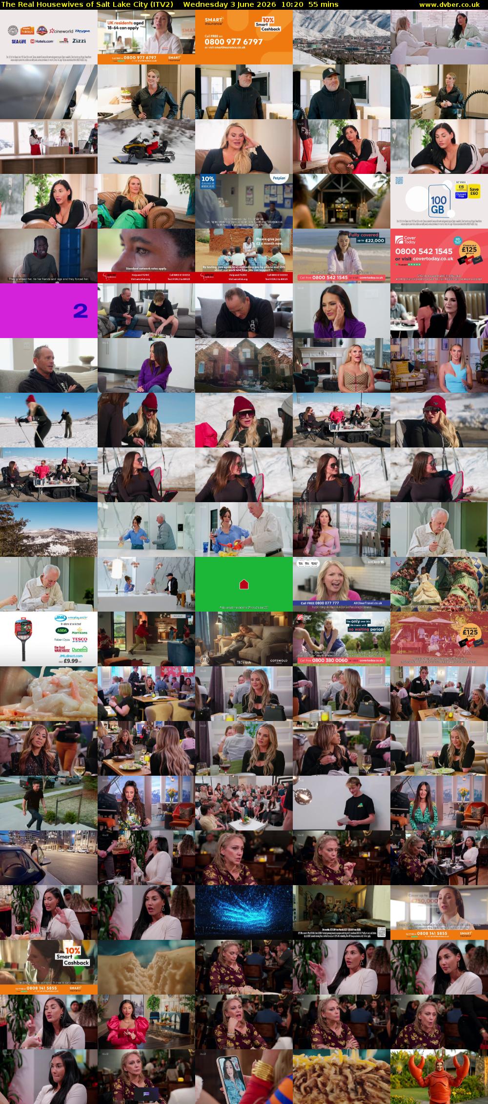 The Real Housewives of Salt Lake City (ITV2) Wednesday 3 June 2026 10:20 - 11:15