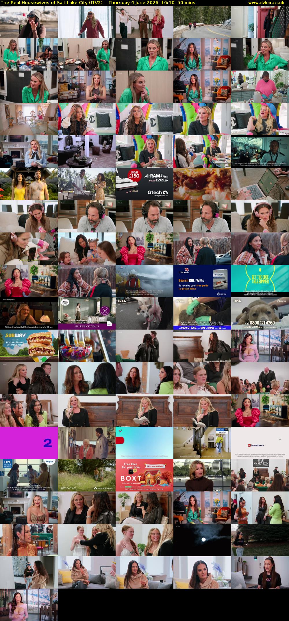 The Real Housewives of Salt Lake City (ITV2) Thursday 4 June 2026 16:10 - 17:00