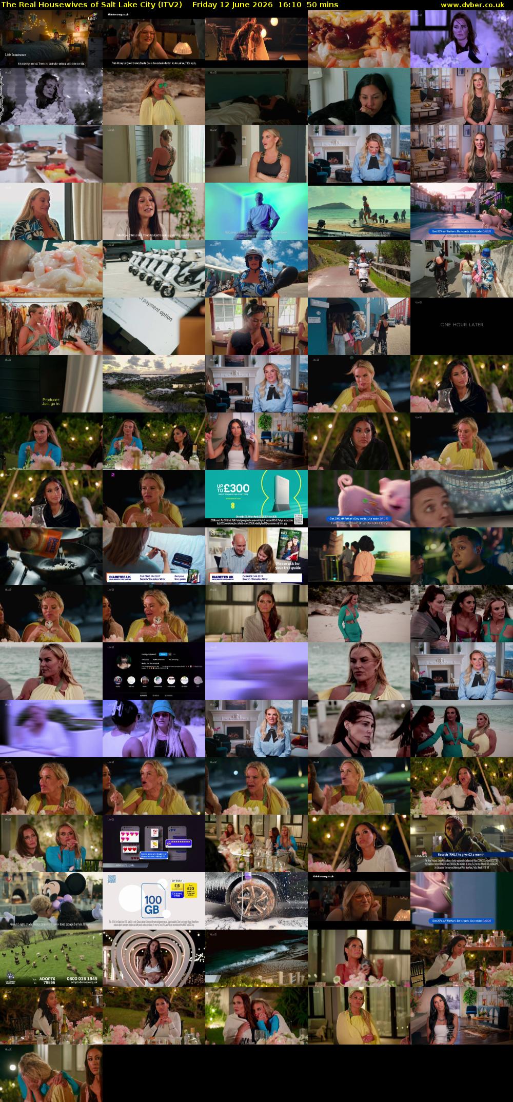 The Real Housewives of Salt Lake City (ITV2) Friday 12 June 2026 16:10 - 17:00