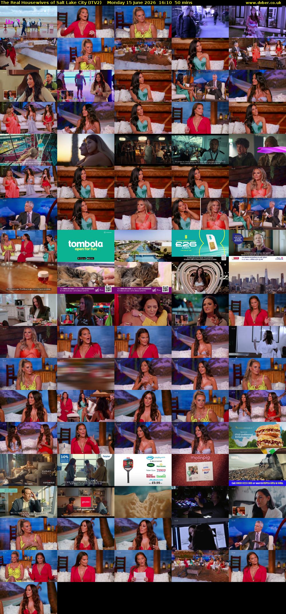 The Real Housewives of Salt Lake City (ITV2) Monday 15 June 2026 16:10 - 17:00