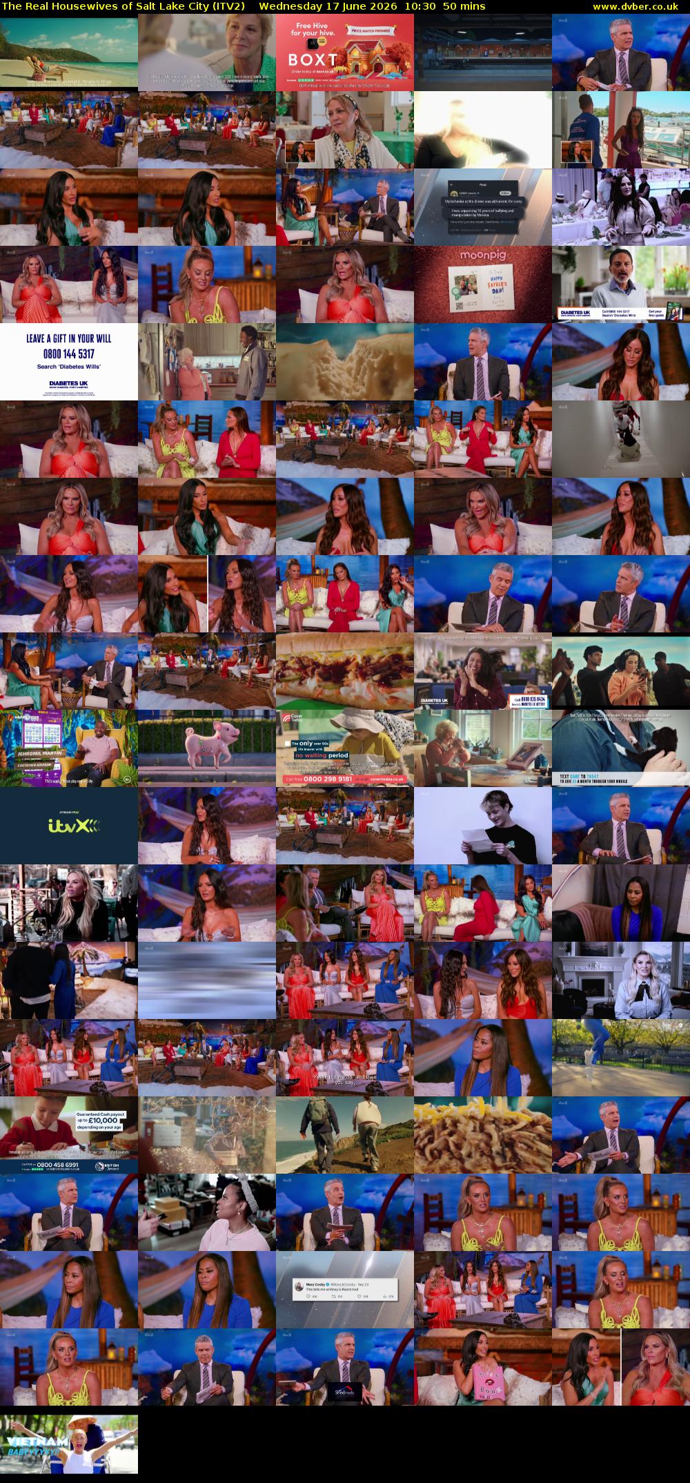The Real Housewives of Salt Lake City (ITV2) Wednesday 17 June 2026 10:30 - 11:20