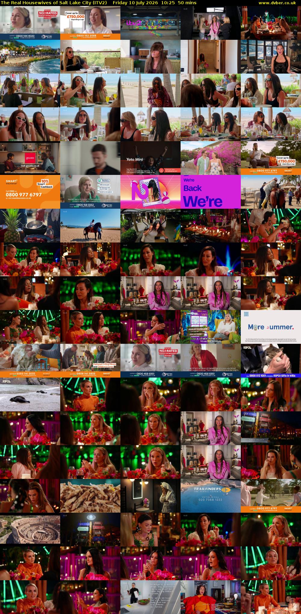 The Real Housewives of Salt Lake City (ITV2) Friday 10 July 2026 10:25 - 11:15