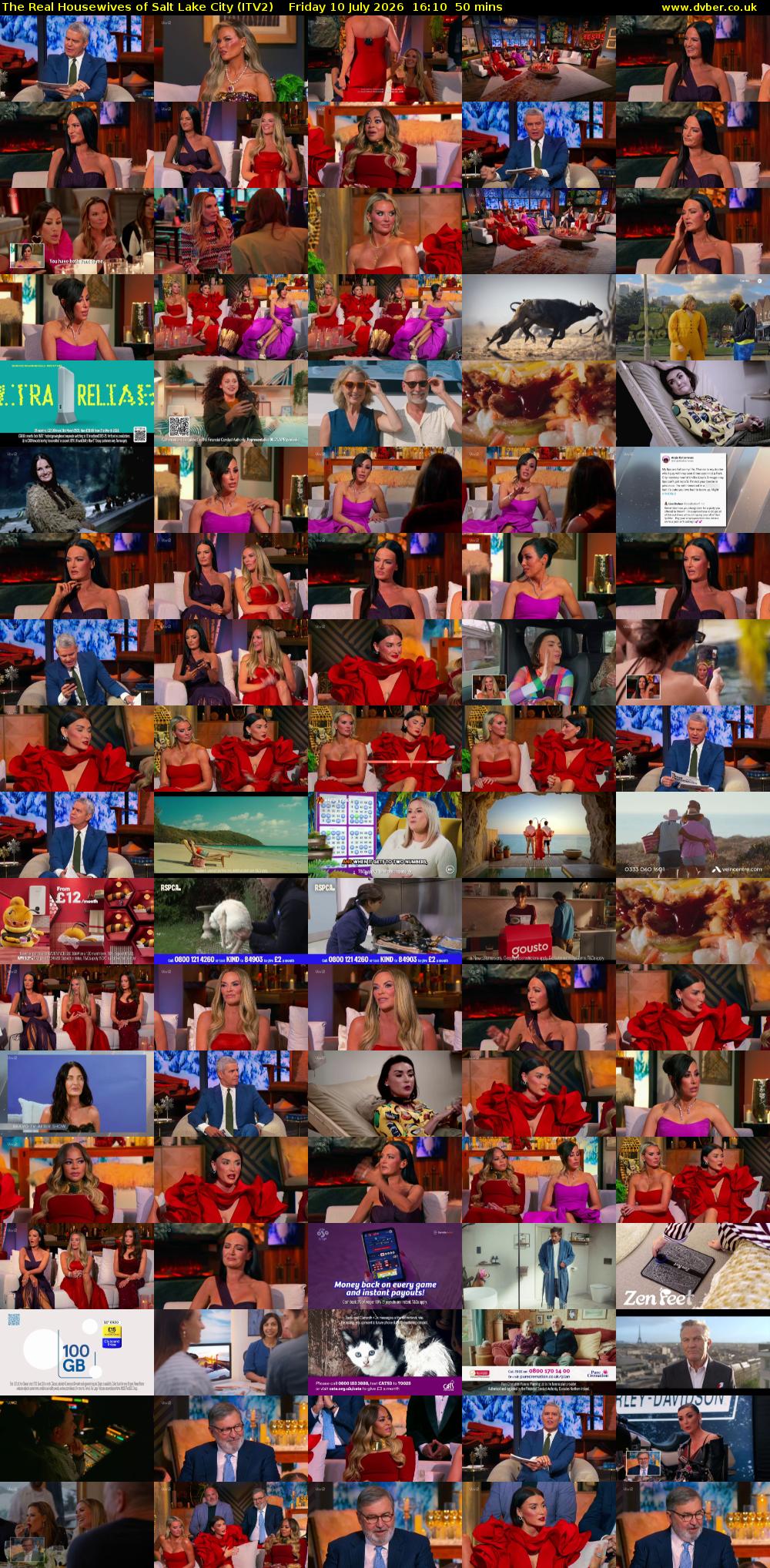 The Real Housewives of Salt Lake City (ITV2) Friday 10 July 2026 16:10 - 17:00