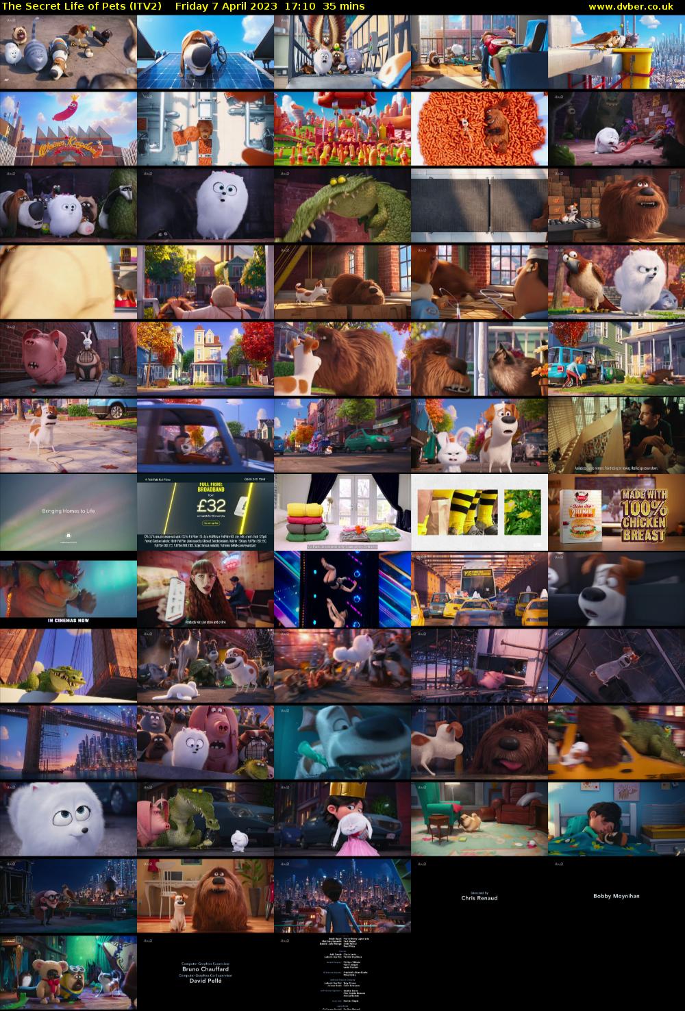 The Secret Life of Pets (ITV2) Friday 7 April 2023 17:10 - 17:45